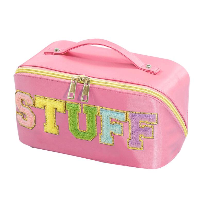 

MDNG Embroidered Letter Cosmetic Travel Pouch