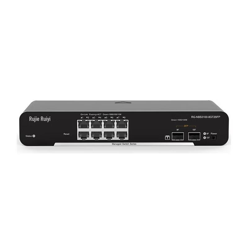 

Ruijie 8-Port Gigabit Layer 2 Managed Switch with 2 SFP Ports