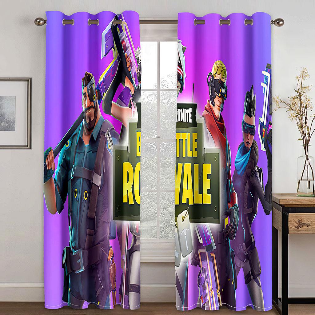 

3D печать онлайн соревновательные игры мальчик бесплатная доставка 2 шт тонкая затеняющая оконная занавеска для гостиной спальни домашний декор крючок 100W130H(CM)40x51in&Grommet Top