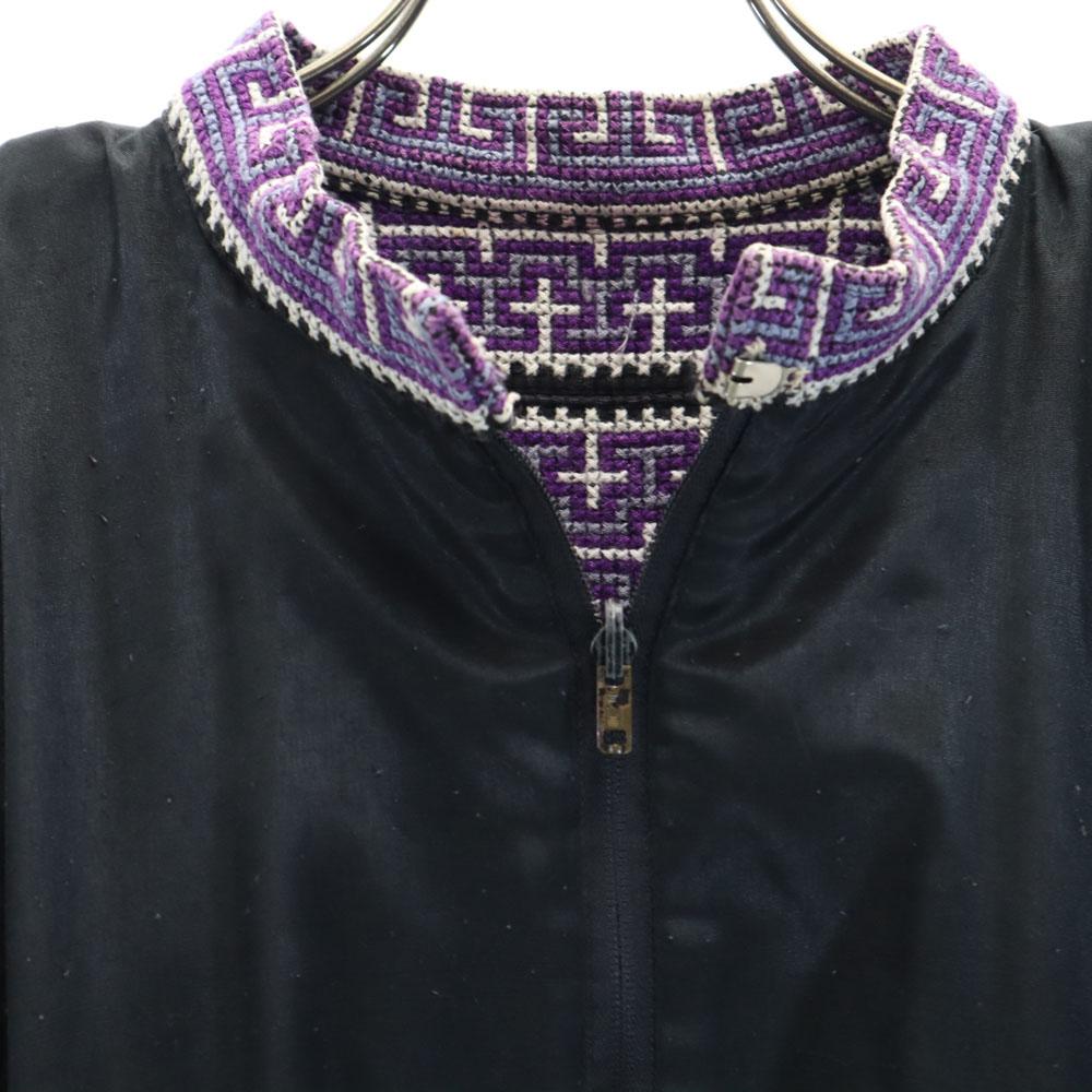 OLD 90s reversible Jacket Black x purple system Women Used