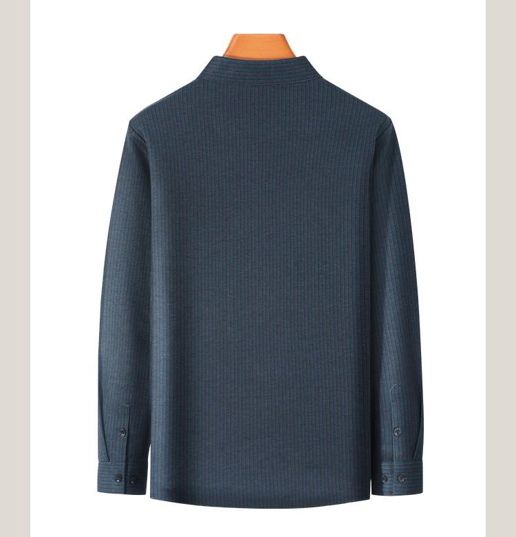 Men's Winter Warm Striped Shirt