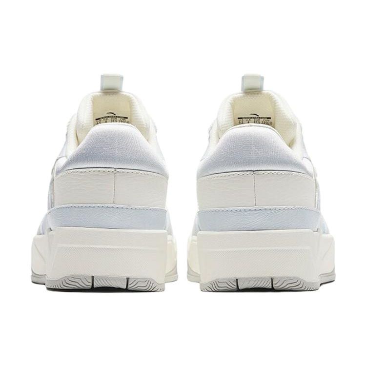Anta C37 Series Thick Sole Height Increasing Non-Slip Wear-Resistant Low-Top Skate Shoes Women sneakers White Gray 922338003-2