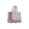 New COACH Dempsey Fabric With Cow Leather Tote Bag, Shopping Bag, Handbag Large Size Women's Lilac Purple C8448-SVSOT