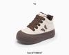 Women's 2025 Winter Plus Velvet High-Top Sneakers LF8706: Fashionable, Versatile, Thick-Soled Casual Shoes