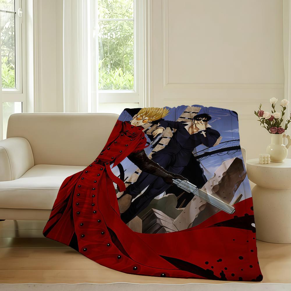 Adventure Anime T Ttrigun Blanket For Sofa Office Bed Plane Travel Sleep Read Relax Camping Soft And Warm