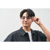 Zoff JUICY COLORS ZH241G02 Boston Sunglasses Clear Frame Blue Lens UV Protection Unisex Colorful Stylish Eyewear