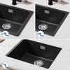 Kitchen Sink - Granite - 50x44cm - 1 Bowl - Anthracite Black - Undermount