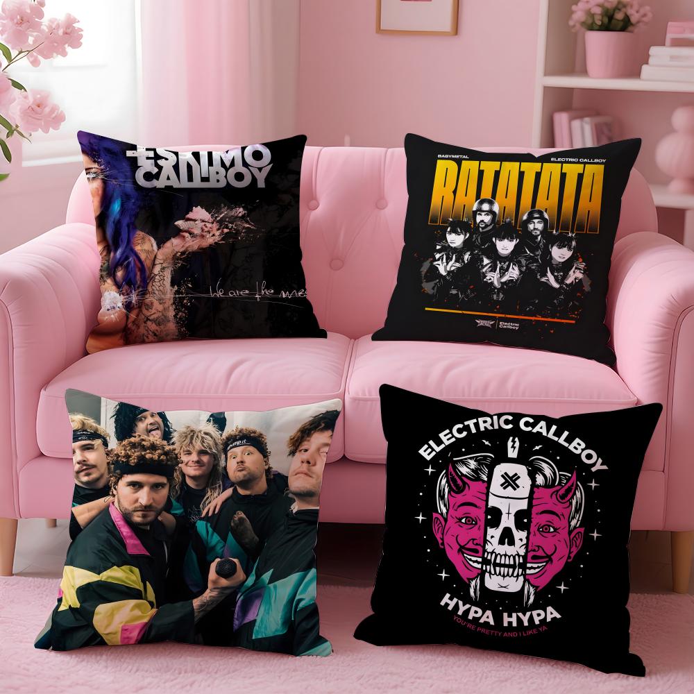 e-Electric Callboy Band Cushion Cover Comfortable Reversible Pillow Cover Ideal for Car Sofa Bedroom & Beyond