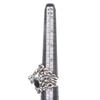 Excellent GUCCI Ring Lion head Silver black Colored stone mens Used