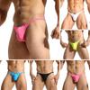 1Pc Nylon Solid Color C-string Sexy Underpants T-back Thong Underwear Men's Panties