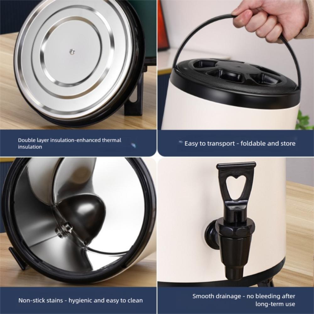 Hot Cold Insulated Water Dispenser Large-capacity Beverage Storage Container