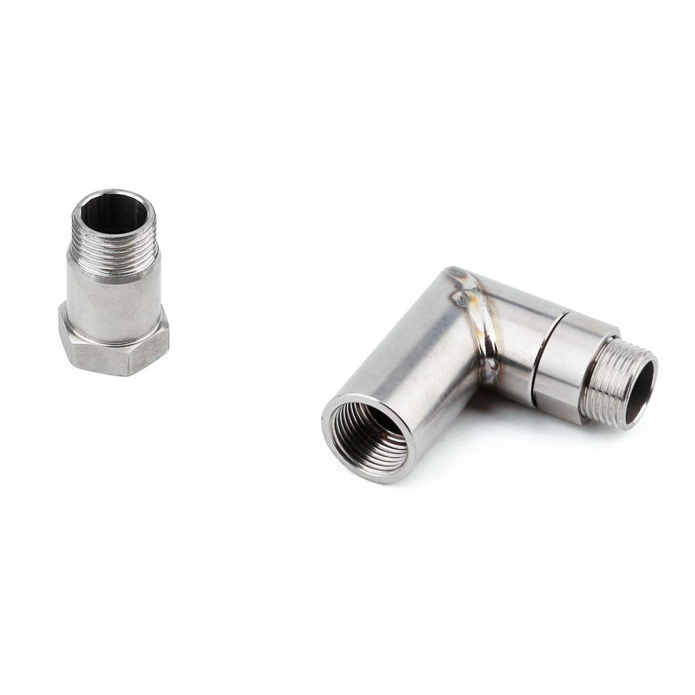 O2 Oxygen Sensor Angled Extender Spacer 90 Degree 02 Bung Extension M18 X 1.5