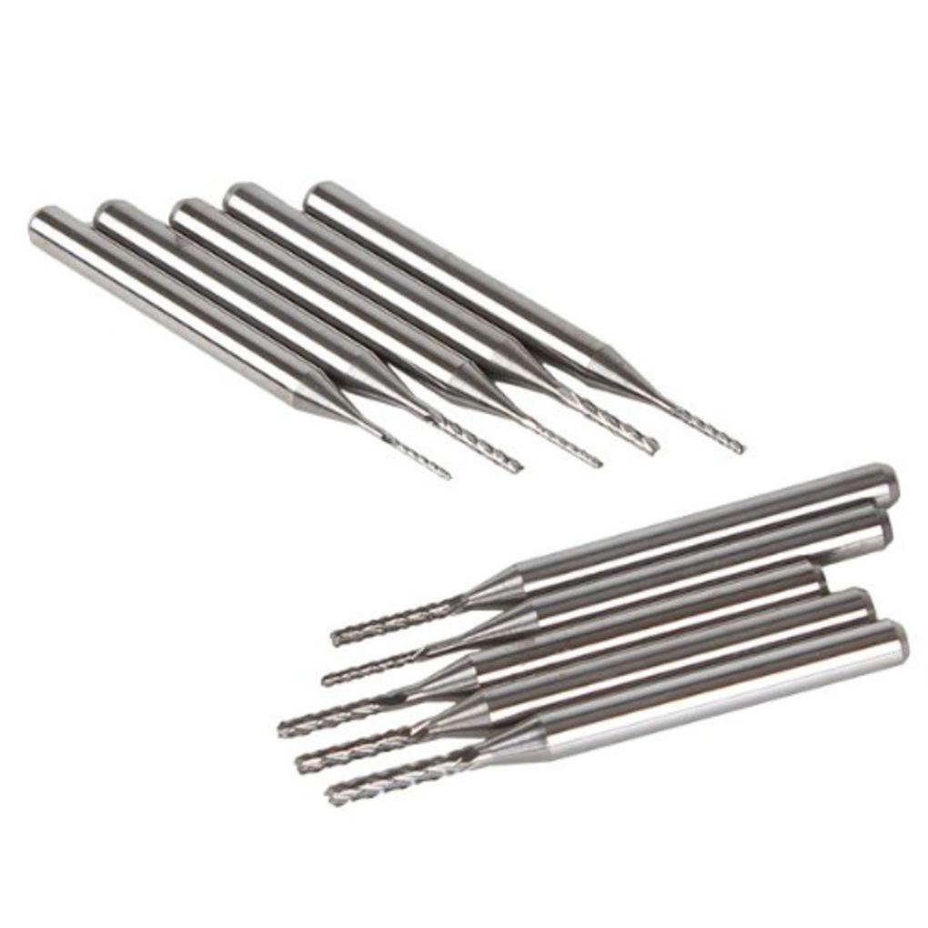 10pieces Wide Application End Mill Rustproof And Anti-corrosion Universal Milling Cutter For Easy