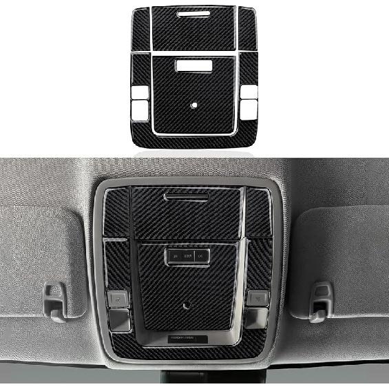 Car Carbon Fiber Decal Center Console Lower Panel Sticker Cover Interior Trim Decal For Chevrolet Silverado/GMC Sierra 1500 2500HD 3500HD 2014-2018