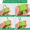 Mini ABS Keyed Padlock for Luggages Padlock with Keys Anti Rust Outdoor Lock for Small Cabinets Drawers