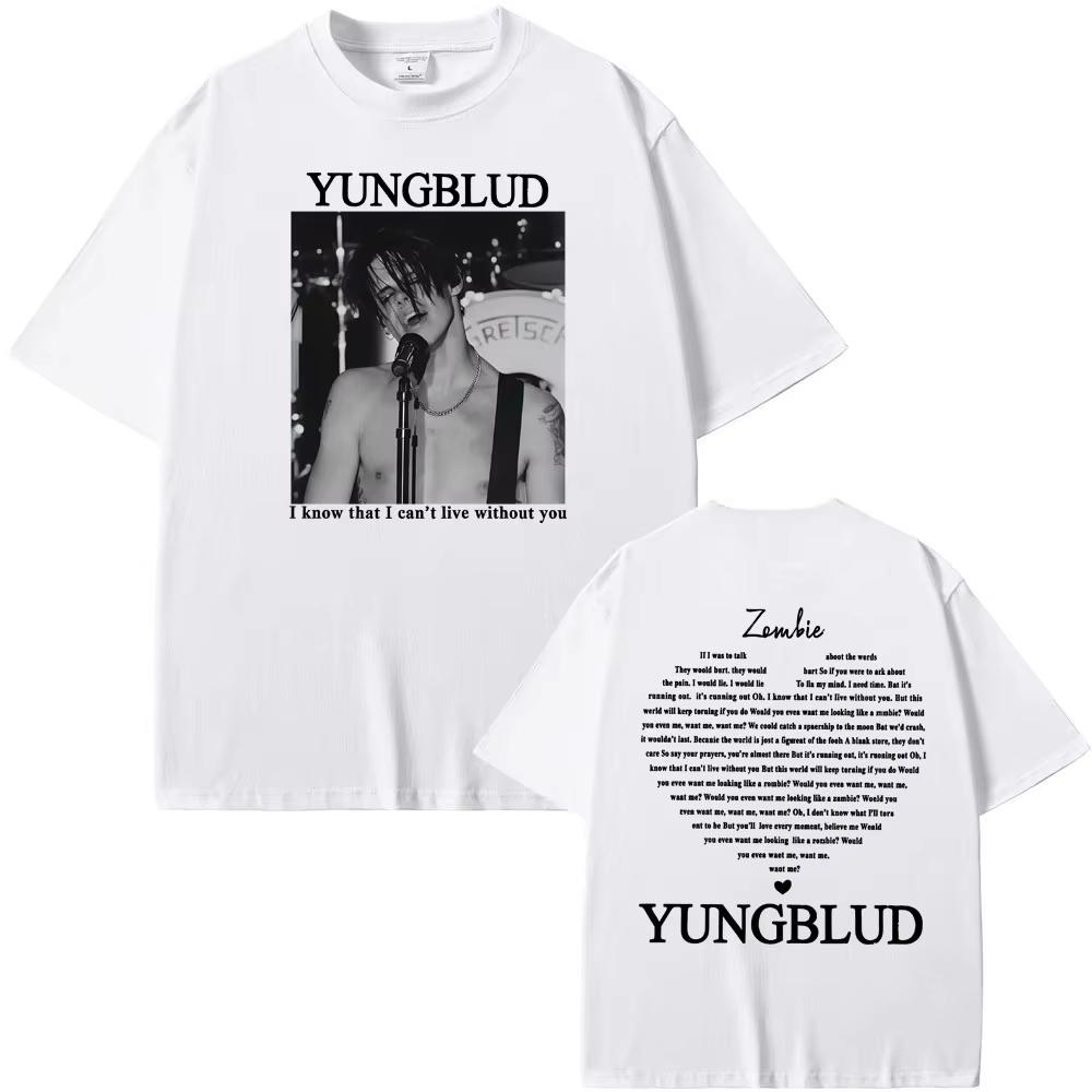 Yungblud Zombie Rocková Kapela Grafické Tričko Pánské Hip Hop Retro Hudební Fanoušek Oblečení Trička Dámské Ležérní Kulatý Výstřih Vysoce Kvalitní Tričko