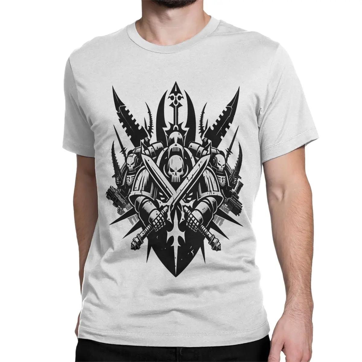 

ZX TEE Чоловічі Жіночі Футболки Хаос Khorne Flakes Вінтажні Футболки Короткий Рукав W-Warhammer 40k Футболка Круглий Виріз Одяг Ідея Подарунка M