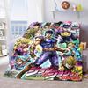 JoJo Bizarre Adventure Warm Blanket Flannel Throw Soft Cozy Lightweight Blanket for Bed Sofa Home Decor -QJY