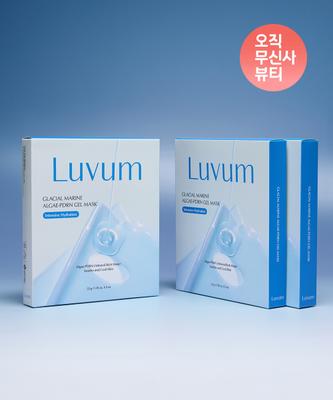 Luvum [free Pdrn Serum Sachet Large Volume 15 Sheets] Lavium Ulleungdo Marine Water Pdrn Cooling Gel Mask  Pack Of 5  Pack Of 3