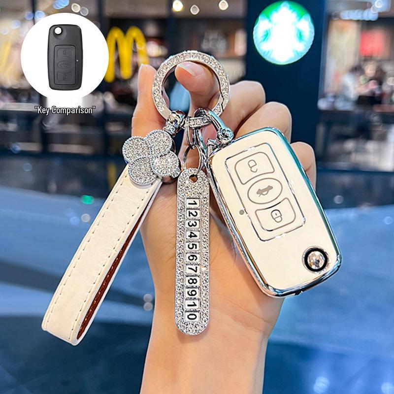 Key Case Cover for 2010-2013 Great Wall Tengyi C30 Folding Key