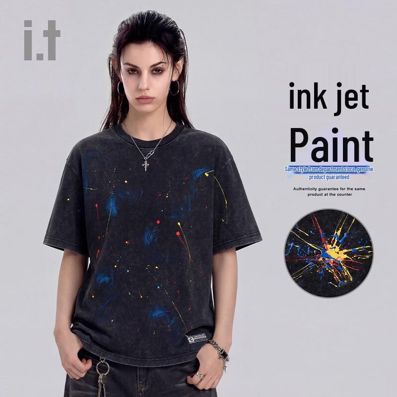 :CHOCOOLATE I.t Ink Splash Graffiti Short Sleeve T-Shirt