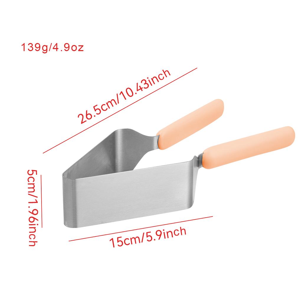 Stainless Steel Cake Slicer Cutter Tongs Cake Server Desserts Pastry Bread Pizza Devider Slicer Metal Pie Knife Cake Lifter Tool