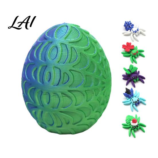 PLA Craft Gifts 3D Printed Spider Figurine Articulated Fidget Toy Movable Joints Ornamental Pieces for Windowsill Animal Creative Desktop Ornaments