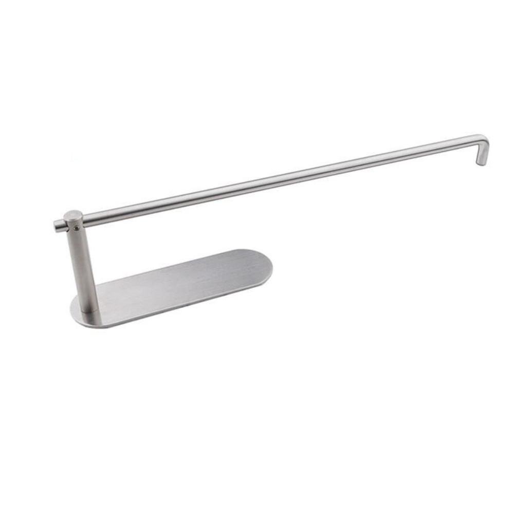 Under Cabinet Mount Self Adhesive Paper Towel Rack Kitchen 12 Inch Stainless Steel Preservative Film Rack Paper Towel Holder