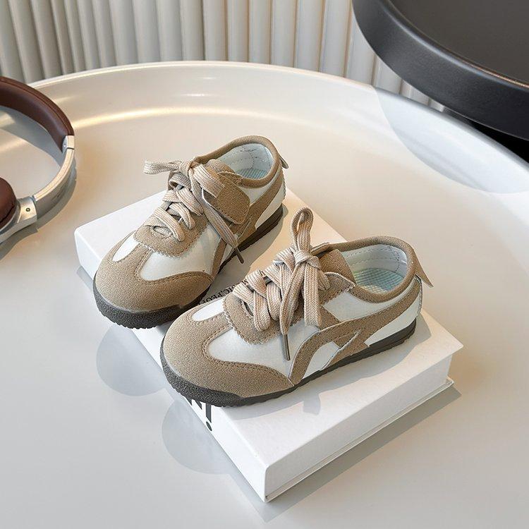 

Children s soft-soled German training shoes 2025 spring and autumn new Korean version of girls retro sports shoes boys flat-soled Forrest Gump shoes 26 абрикосовый