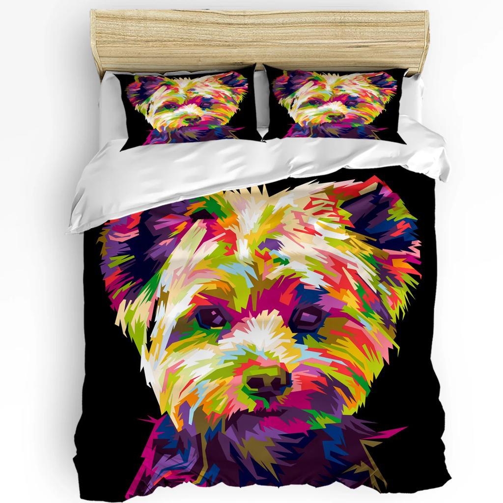 Bulldog Bedding Set For Bedroom Bed Home Group Of Young French Bulldogs With Adorable Exp Duvet Cover Quilt Cover And Pillowcase
