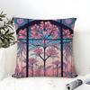 Romantic French pink decorative flowers Pillow Case linen pillow case sofa home decor cushion cover cushion cove
