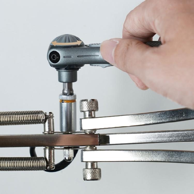 Ergonomic Compact Ratcheting Screwdriver Kit 40 in 1 Bit 180 Rotating Head Ergonomic Grip for Mechanics Vehicle Repair