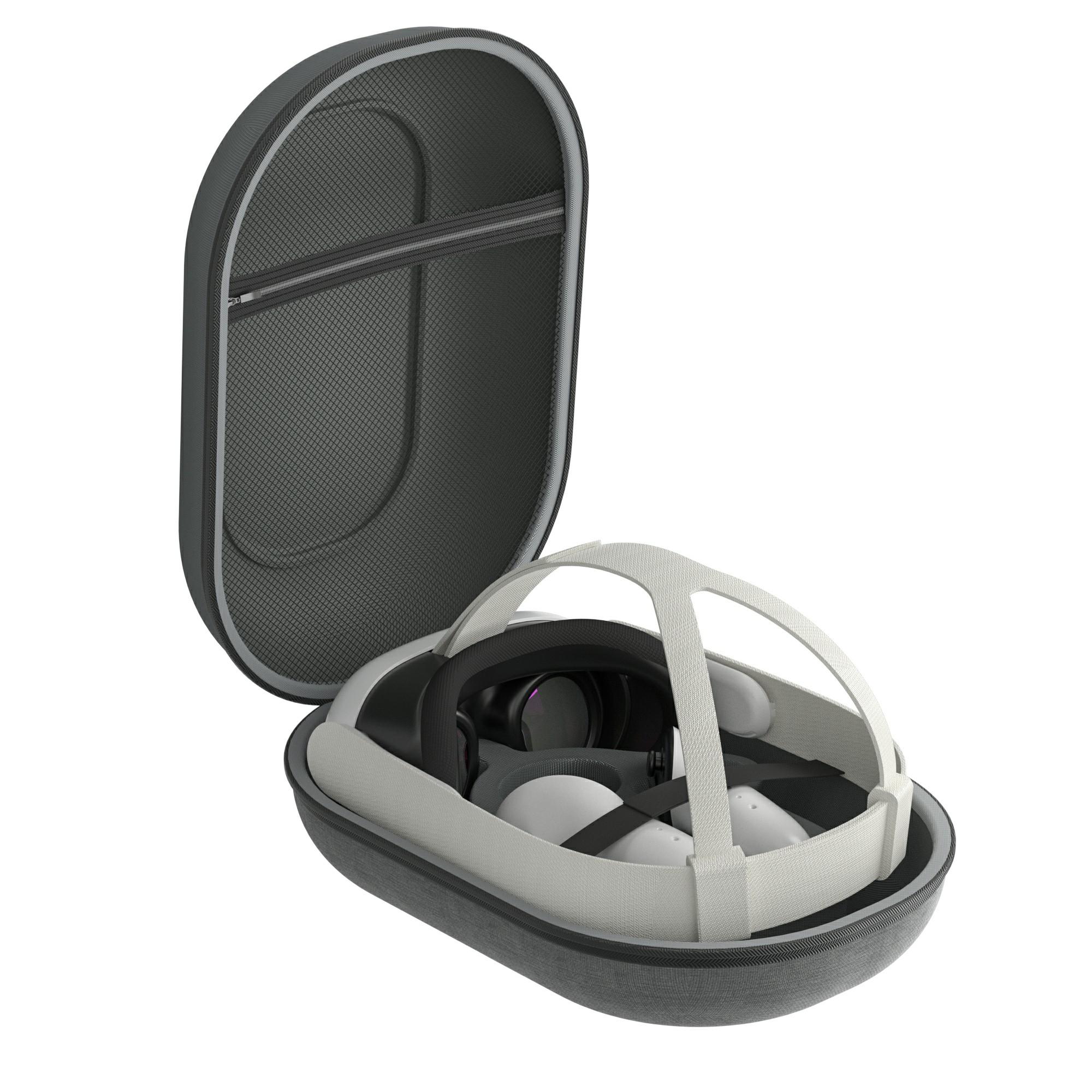 

AL-Q022 For Meta Quest 3 VR Headset Carrying Case EVA+Polyester Portable Storage Bag Type A