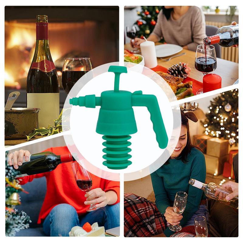 Sprinkler Shaped Wine Bottle Stopper Silicone Champagne Red Wine Bottle Stopper Flexible Wine Preserver for Home Restaurant Shop