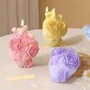 92MF 3D Flower Silicone Molds Plasters Molds Epoxy Resin Molds Flower Heart Candle Molds Ornament Molds Casting Molds