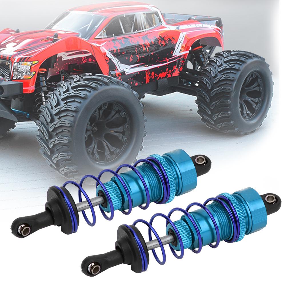 2pcs 92mm RC Oil Pressure Adjustable Front Shock Damper Fit for ZD Racing 7358 1 10 RC CarBlue