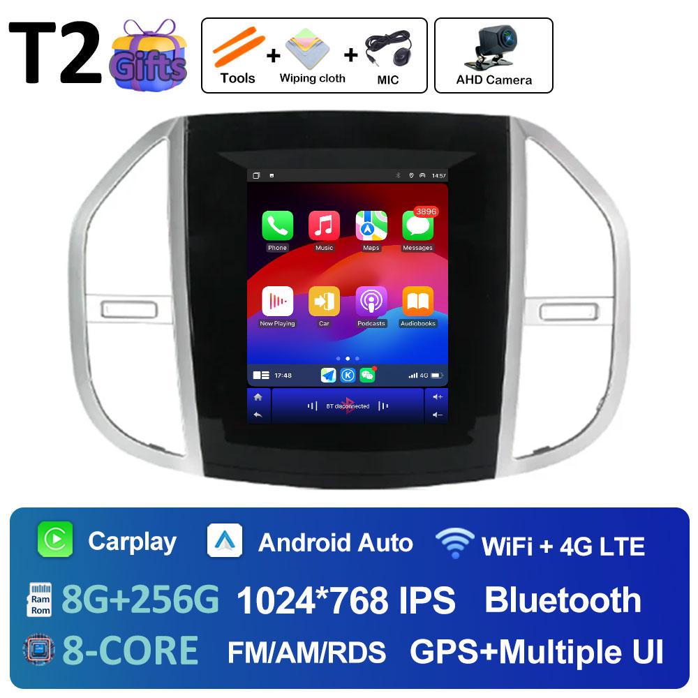 Android 14 Multimedia Video Radio Player For Mercedes Benz Vito 3 2014 2015 2016 2017 2018 2019 2020 Built-in GPS WiFi Rear View
