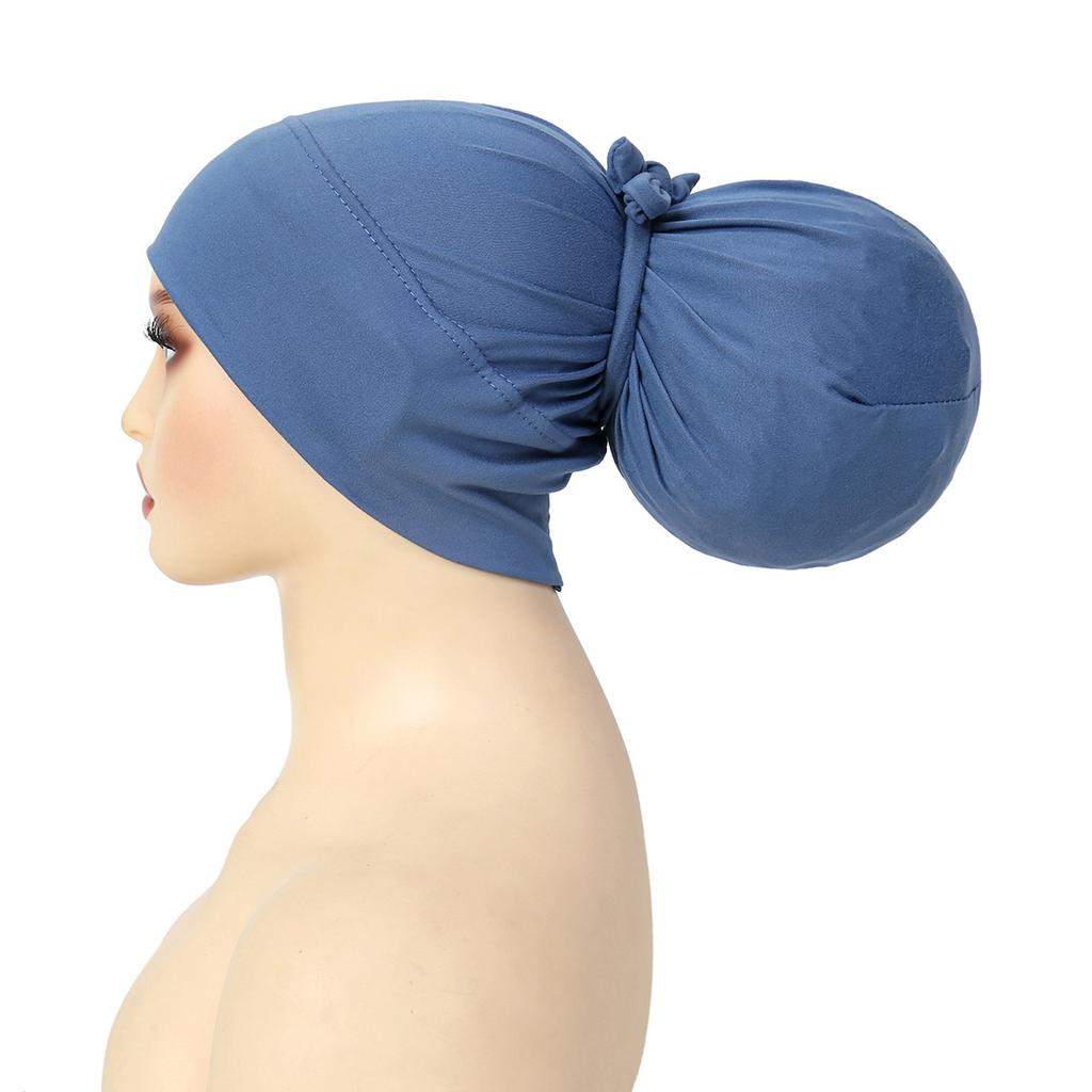 2025 New Soft Muslim Turban Hat Inner Hijab Caps Islamic Underscarf Bonnet India Hat Hair Loss Female Headwrap Turbante Mujer
