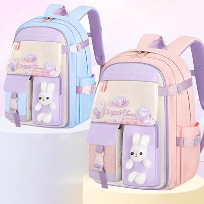 Winter New Nylon Primary School School Schoolbag Load Reducing Backpack Large Capacity Trendy Backpack KTB