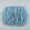Feather1M 5M 10Meter 8-10CM Light Blue Ostrich feather trims ribbon Skirt DIY Clothing Black White Ostrich feathers For Crafts Plumes
