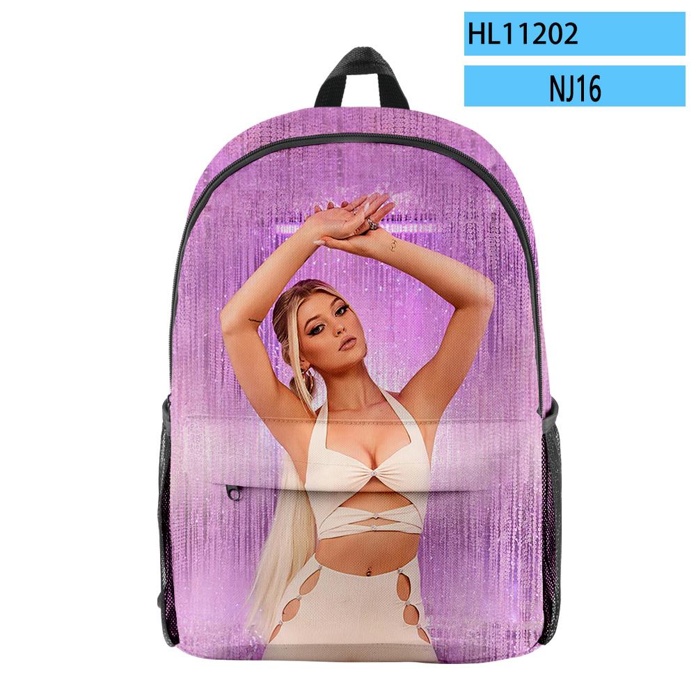 Popular Novelty Funny Cool Loren Gray pupil Bookbag Notebook Backpacks 3D Print Oxford Waterproof Boys/Girls Travel Backpacks