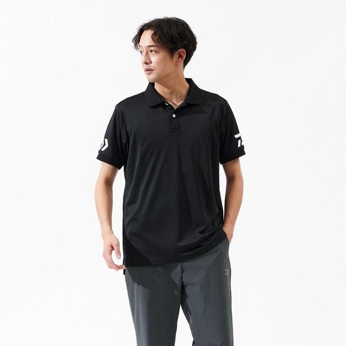 [Daiwa] Short-Sleeve Polo Shirt DE-7925 Black x White WM