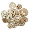 25 Stück Unbearbeitete Holzstücke Basteln DIY Malerei Dekorationen Mini Holz Zahnrad Puzzle Knöpfe