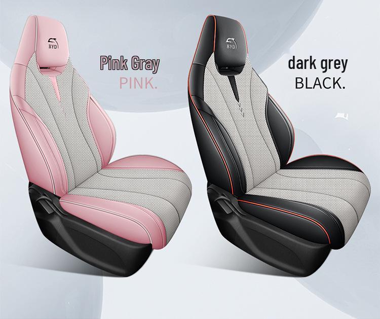 BYD Dolphin Perforated Leather Car Seat Cushion - All-Season Full Surround for Electric Cars
