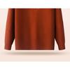 Mother's autumn and winter fleece-lined base shirt, middle-aged and elderly autumn clothing, winter warm sweater, women's top, ladies' knitwear