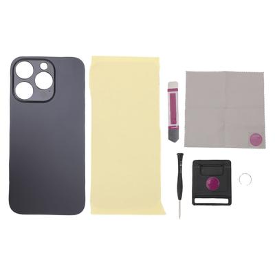 Back Glass Replacement for 14 Pro Smartphone Rear Panel Cover Housing Back Door with Adhesive and