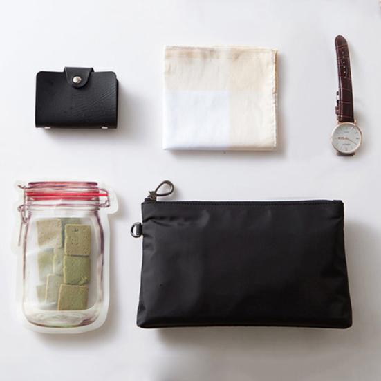 3/4 Stücke Mason Flasche Form Cookie Mutter Gefrierschrank selbstklebende Tasche Lagerung Container