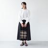 Raw Wool Knitting Kit Gingham Check Flat Bag #16-3