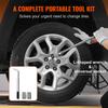 SucceBuy Scherenwagenheber 2,5 Tonnen / 5512 lbs Scheren-Autojack 3,7"-17,1" Hubbereich Scherenhubwagen Tragbarer Reifenheber für Auto