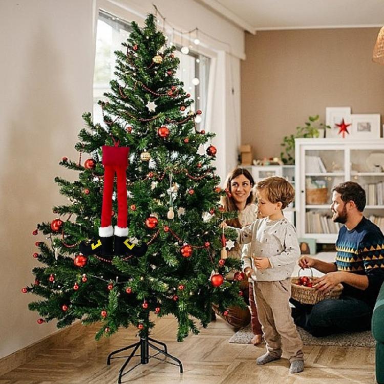 Easy Installation Elf Santa Leg Car Trunk Clip Decoration Christmas Ornament Holiday Party Decoration